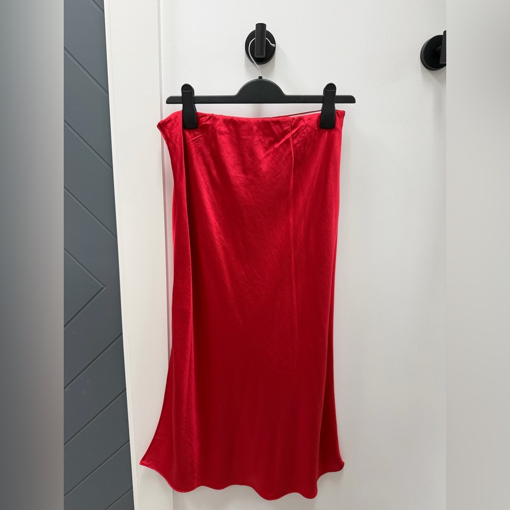 Madewell Vibrant Red Maxi Skirt